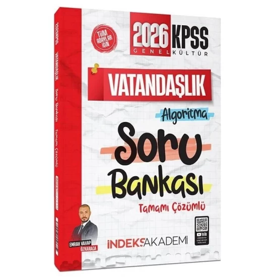 İndeks Akademi 2026 KPSS Vatandaşlık Algoritma Çözümlü Soru Bankası