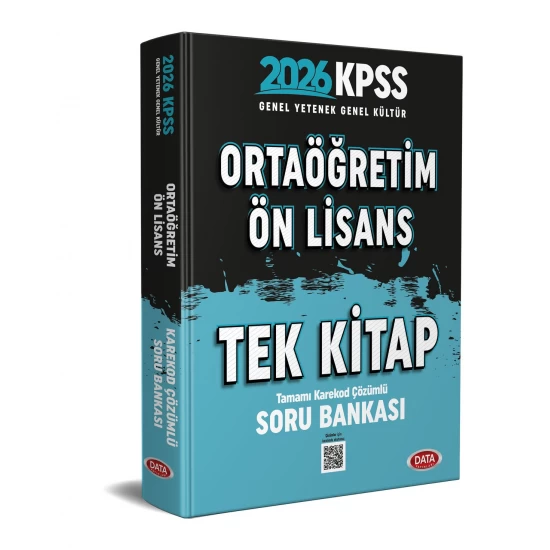 2026 KPSS Genel Yetenek - Genel Kültür Ortaöğretim Ön Lisans Tek Kitap Soru Bankası Data Yayınları