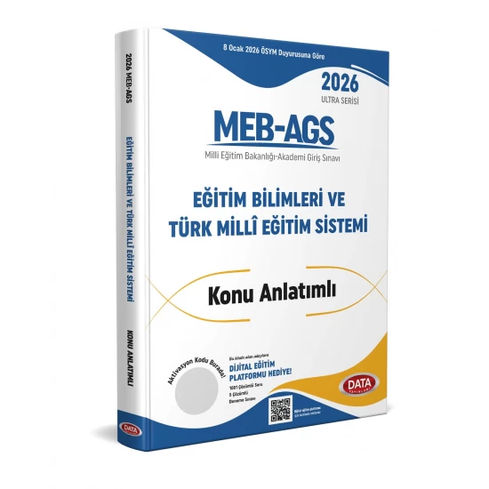 2026 MEB AGS Ultra Serisi Eğitim Bilimleri - Türk Milli Eğitim Sistemi Konu Anlatımlı Data Yayınları