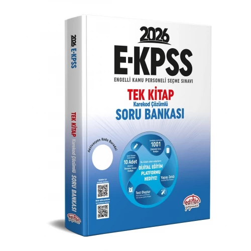 2026 E-KPSS Tek Kitap Soru Bankası Editör Yayınları
