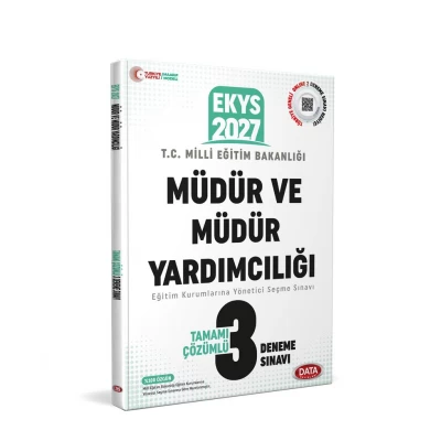 2027 MEB EKYS Müdür ve Müdür Yardımcılığı Tamamı Çözümlü 3 Deneme Sınavı Data Yayınları 2027 MEB EKYS Müdür ve Müdür Yardımcılığı Tamamı Çözümlü 3 Deneme Sınavı Data Yayınları