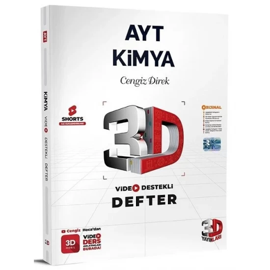 AYT Kimya Video Destekli Defter 3D Yayınları
