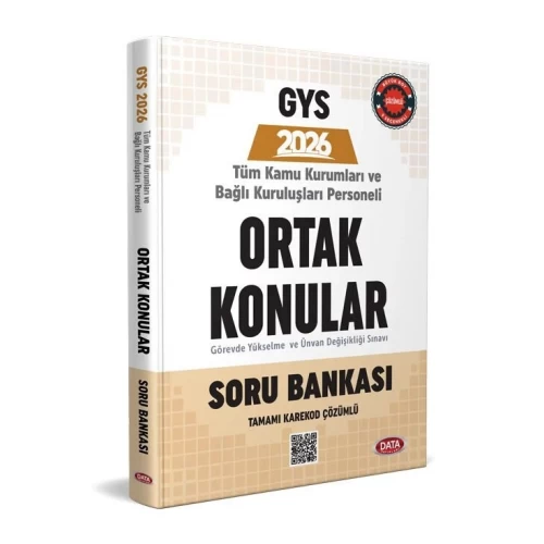 Türkiye Kamu Kurumları ve Bağlı Kuruluşları Personeli GYS ve Unvan Değişikliği Ortak Konular Soru Bankası Data Yayınları Türkiye Kamu Kurumları ve Bağlı Kuruluşları Personeli GYS ve Unvan Değişikliği Ortak Konular Soru Bankası Data Yayınları