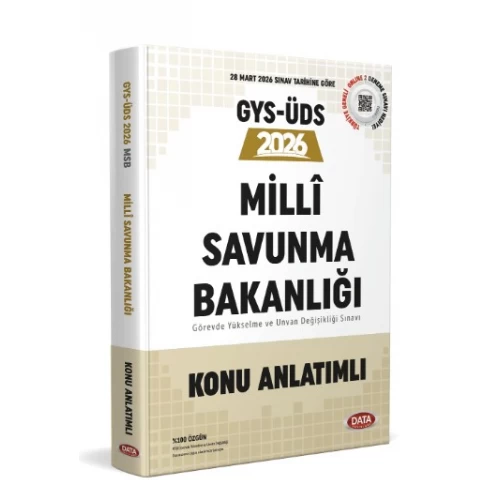 Milli Savunma Bakanlığı 2026 GYS-ÜDS Konu Anlatımlı Data Yayınları Milli Savunma Bakanlığı 2026 GYS-ÜDS Konu Anlatımlı Data Yayınları
