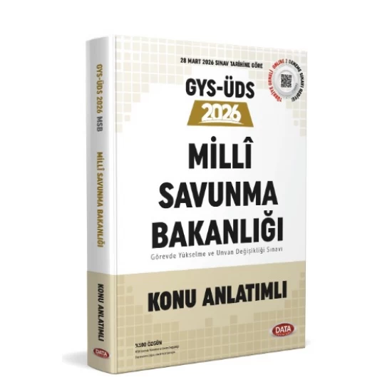 Milli Savunma Bakanlığı 2026 GYS-ÜDS Konu Anlatımlı Data Yayınları