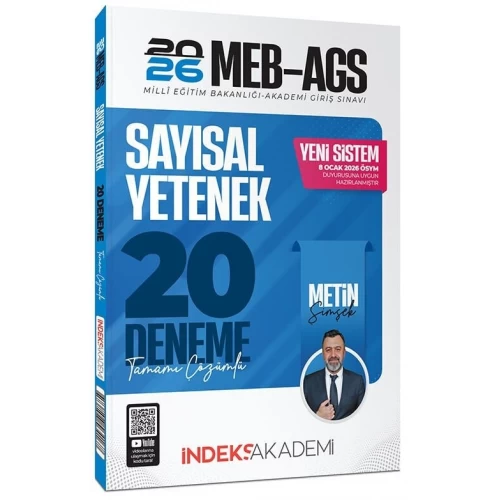 İndeks Akademi 2026 MEB-AGS Sayısal Yetenek Çözümlü 20 Deneme