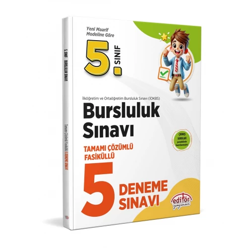 5. Sınıf Bursluluk Sınavı Çözümlü 5 Deneme Sınavı Editör Yayınları 5. Sınıf Bursluluk Sınavı Çözümlü 5 Deneme Sınavı Editör Yayınları