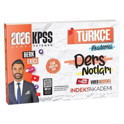 İndeks Akademi 2026 KPSS Türkçe Akademisi Video Ders Notları