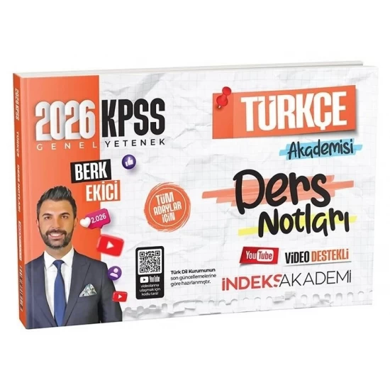 İndeks Akademi 2026 KPSS Türkçe Akademisi Video Ders Notları