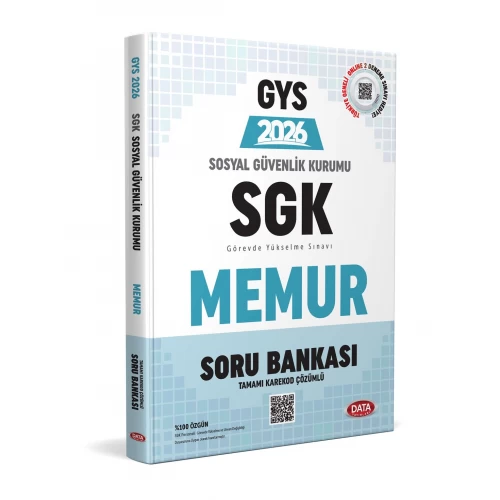 Sosyal Güvenlik Kurumu (SGK) Memur GYS Tamamı Karekod Çözümlü Soru Bankası Data Yayınları Sosyal Güvenlik Kurumu (SGK) Memur GYS Tamamı Karekod Çözümlü Soru Bankası Data Yayınları