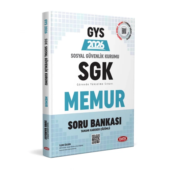 Sosyal Güvenlik Kurumu (SGK) Memur GYS Tamamı Karekod Çözümlü Soru Bankası Data Yayınları