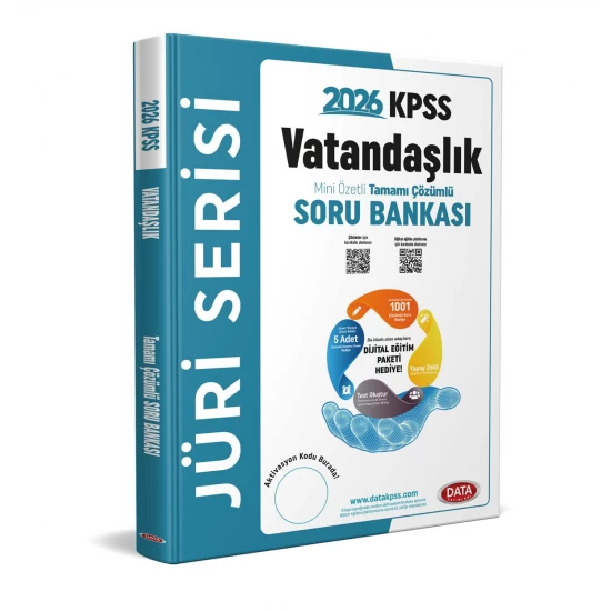 2026 KPSS Jüri Serisi Vatandaşlık Mini Özetli Tamamı Çözümlü Soru Bankası Data Yayınları