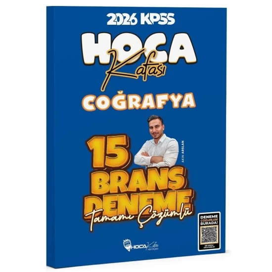 Hoca Kafası Yayınları 2026 KPSS Coğrafya Çözümlü 15 Deneme