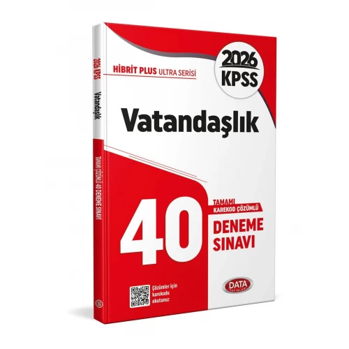2026 KPSS Ultra Serisi Vatandaşlık 40 Deneme Sınavı Data Yayınları 2026 KPSS Ultra Serisi Vatandaşlık 40 Deneme Sınavı Data Yayınları
