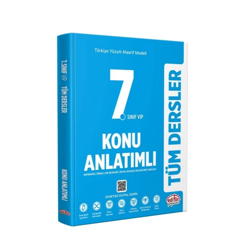 Editör Yayınları Türkiye Yüzyılı Maarif Modeli 7. Sınıf VİP Tüm Dersler Konu Anlatımlı Editör Yayınları Türkiye Yüzyılı Maarif Modeli 7. Sınıf VİP Tüm Dersler Konu Anlatımlı