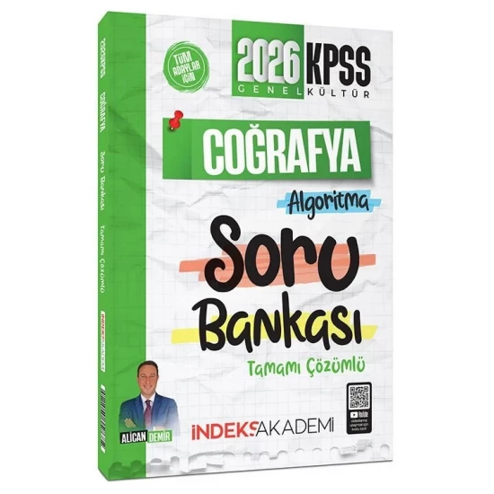 İndeks Akademi 2026 KPSS Coğrafya Algoritma Çözümlü Soru Bankası