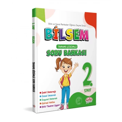 2. Sınıf Bilsem Çözümlü Soru Bankası Editör Yayınları