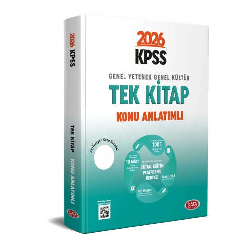 2026 KPSS Genel Yetenek Genel Kültür Tek Kitap Konu Anlatımlı Data Yayınları 2026 KPSS Genel Yetenek Genel Kültür Tek Kitap Konu Anlatımlı Data Yayınları