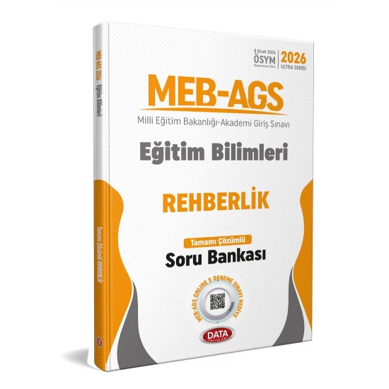 2026 MEB-AGS Eğitim Bilimleri Rehberlik Tamamı Çözümlü Soru Bankası Data Yayınları
