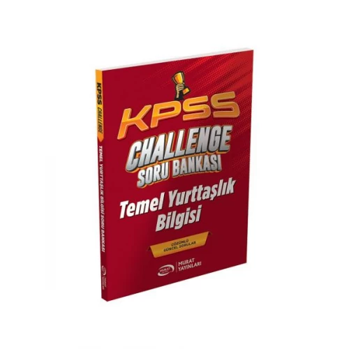 KPSS Temel Yurttaşlık Bilgisi Vatandaşlık CHALLENGE Soru Bankası Çözümlü Murat Yayınları KPSS Temel Yurttaşlık Bilgisi Vatandaşlık CHALLENGE Soru Bankası Çözümlü Murat Yayınları