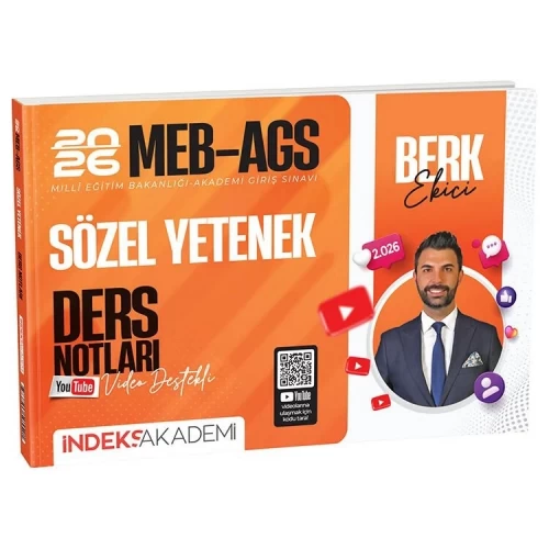 İndeks Akademi 2026 MEB-AGS Sözel Yetenek Video Ders Notları