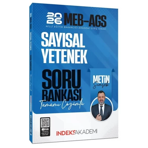 İndeks Akademi 2026 MEB-AGS Sayısal Yetenek Çözümlü Soru Bankası