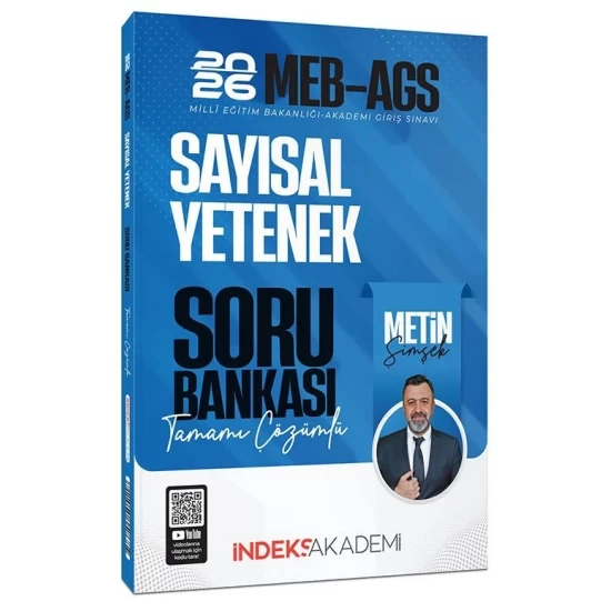 İndeks Akademi 2026 MEB-AGS Sayısal Yetenek Çözümlü Soru Bankası