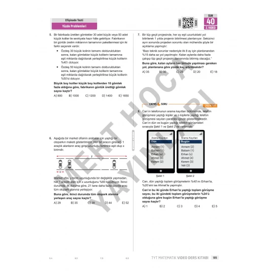 2026 70 Günde TYT Matematik Kampı Video Ders Kitabı Mert Hoca
