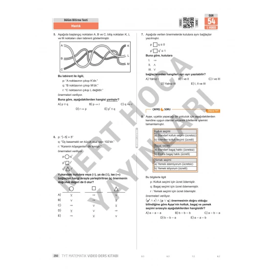 2026 70 Günde TYT Matematik Kampı Video Ders Kitabı Mert Hoca