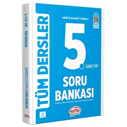 Editör Yayınları Maarif Modeli 5. Sınıf VİP Tüm Dersler Soru Bankası Editör Yayınları Maarif Modeli 5. Sınıf VİP Tüm Dersler Soru Bankası