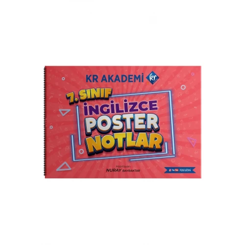 7. Sınıf İngilizce Poster Notlar Kr Akademi Yayınları 7. Sınıf İngilizce Poster Notlar Kr Akademi Yayınları
