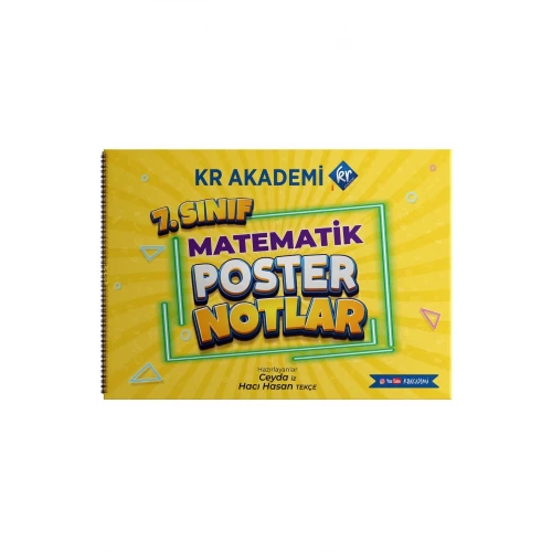 7. Sınıf Matematik Poster Notlar Kr Akademi Yayınları 7. Sınıf Matematik Poster Notlar Kr Akademi Yayınları