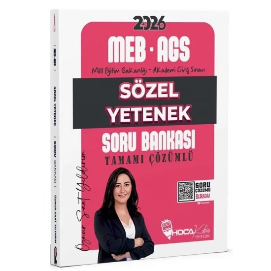 Hoca Kafası Yayınları 2026 MEB-AGS Sözel Yetenek Çözümlü Soru Bankası