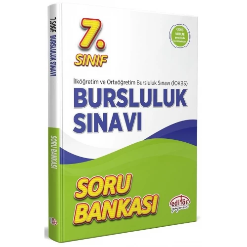 7. Sınıf Bursluluk Sınavı Soru Bankası Editör Yayınları