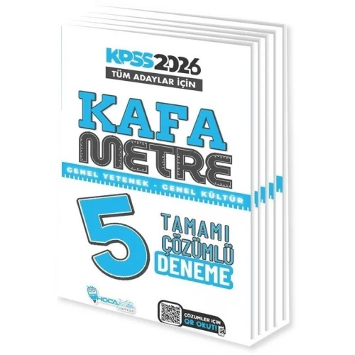Hoca Kafası Yayınları 2026 KPSS Genel Yetenek Genel Kültür Kafametre Çözümlü 5 Deneme Hoca Kafası Yayınları 2026 KPSS Genel Yetenek Genel Kültür Kafametre Çözümlü 5 Deneme