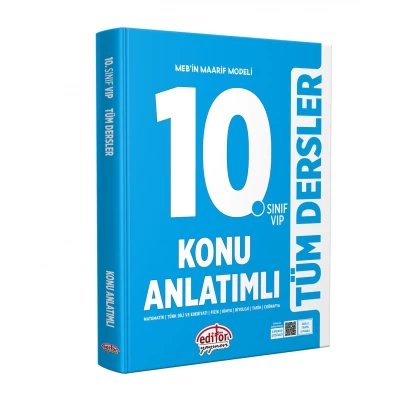 Editör Yayınları Maarif Modeli 10. Sınıf VİP Tüm Dersler Konu Anlatımlı