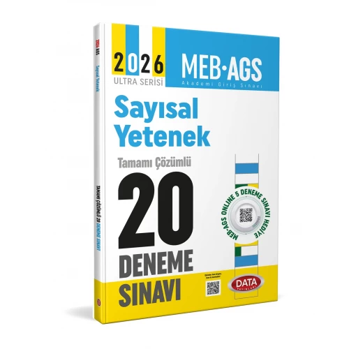 MEB AGS Sayısal Yetenek Tamamı Çözümlü 20 Deneme Sınavı Data Yayınları