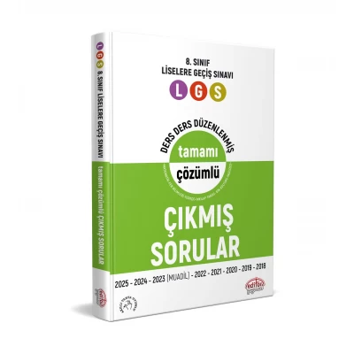 8. Sınıf LGS Çıkmış Sorular ve Çözümleri Editör Yayınları
