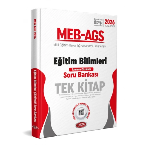 2026 MEB-AGS Eğitim Bilimleri Tek Kitap Tamamı Çözümlü Soru Bankası Data Yayınları