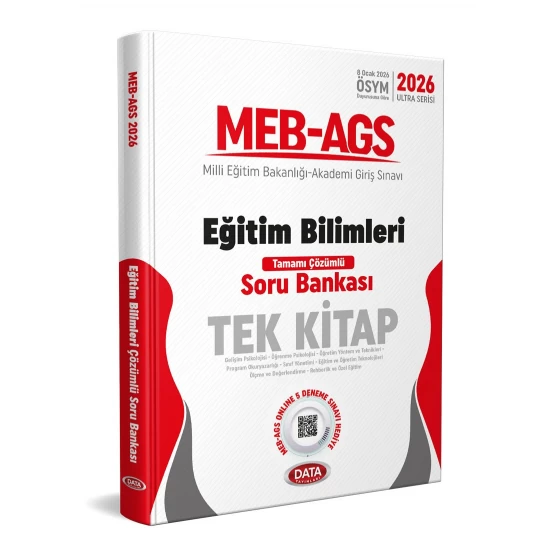 2026 MEB-AGS Eğitim Bilimleri Tek Kitap Tamamı Çözümlü Soru Bankası Data Yayınları