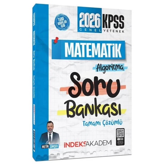 İndeks Akademi 2026 KPSS Matematik Algoritma Çözümlü Soru Bankası