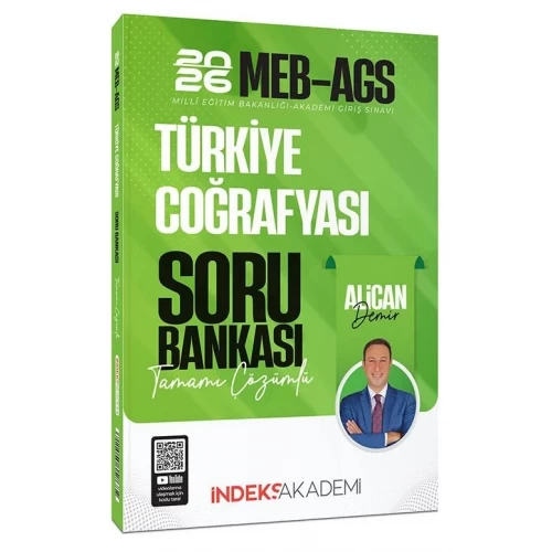 İndeks Akademi 2026 MEB-AGS Türkiye Coğrafyası Çözümlü Soru Bankası