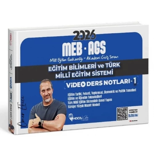 Hoca Kafası Yayınları 2026 MEB-AGS Eğitim Bilimleri ve Türk Milli Eğitim Sistemi Video Ders Notları - 1