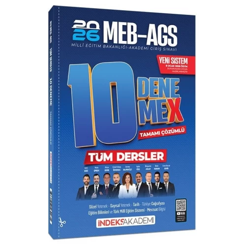 İndeks Akademi 2026 MEB-AGS Tüm Dersler Çözümlü 10 DenemeX