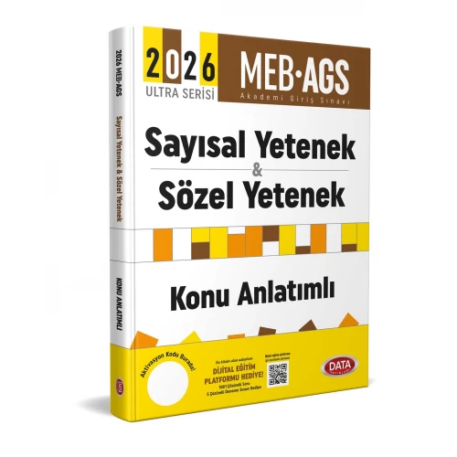 MEB AGS Ultra Serisi Sayısal Yetenek - Sözel Yetenek Konu Anlatımlı Data Yayınları