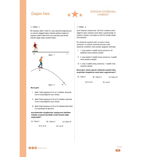 Altuğ Güneş TYT Fizik Tarz Kampım KR Akademi Yayınları