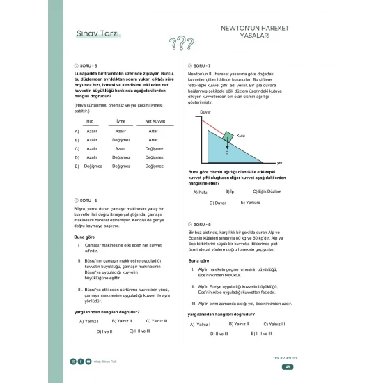 Altuğ Güneş TYT Fizik Tarz Kampım KR Akademi Yayınları