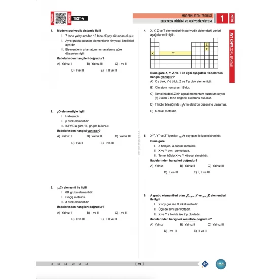 Celal Hoca AYT Kimya Soru Bankası KR Akademi Yayınları