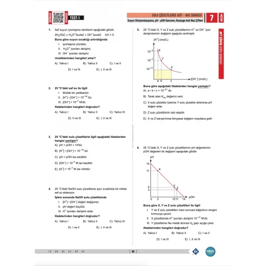 Celal Hoca AYT Kimya Soru Bankası KR Akademi Yayınları