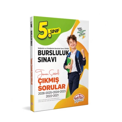 5. Sınıf Bursluluk Tamamı Çözümlü Çıkmış Sorular ve Çözümleri Editör Yayınları 5. Sınıf Bursluluk Tamamı Çözümlü Çıkmış Sorular ve Çözümleri Editör Yayınları